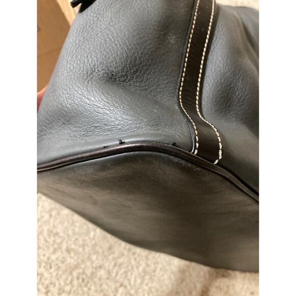 DOONEY & BOURKE GRAY PEBBLED LEATHER LARGE SHOULDER BAG - Picture 15 of 16